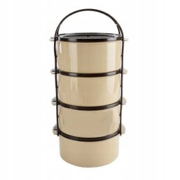 4-poziomowa Menażka Obiadowa Plastikowa ORION 4x1,5 L