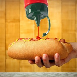 Butelka ORION do Sosów Ketchupu 680 ml Czerwona z Dozownikiem