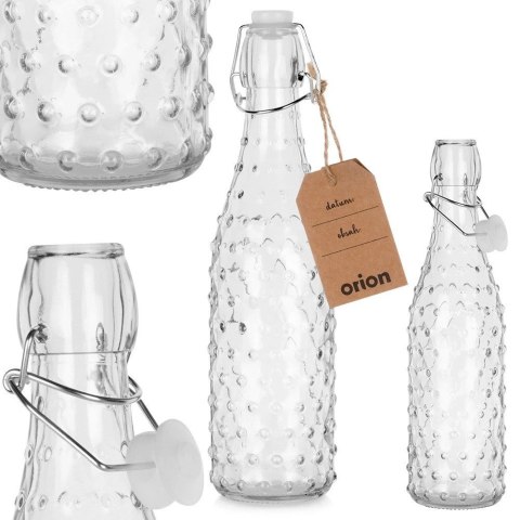 Butelka Szklana ORION z Klipsem 500 ml Retro Karafka Dekoracyjna na Nalewki