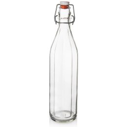 Butelka z Klipsem Szklana ORION 1 L Szczelna Retro Przezroczysta