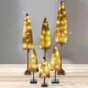 Choinka Sztuczna Świecąca VILDE 120 cm 25 LED na Pniu do Wnętrz
