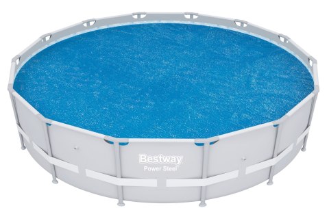 Mata Plandeka Basenowa Solarna Grzewcza Solidna do Basenu BESTWAY 427 cm