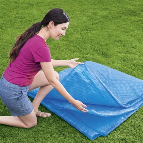 Mata Plandeka Basenowa Solarna Grzewcza Solidna do Basenu BESTWAY 427 cm