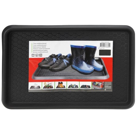 Mata Podstawka na Buty 61 x 40 cm Czarna Ociekacz Strukturalna HSC