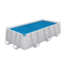 Mata Pokrywa Plandeka Solarna Grzewcza Basenowa Niebieska BESTWAY 380x180cm
