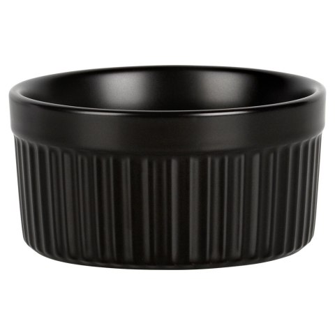 Miseczki do Zapiekania 10 x 5 cm 260 ml Porcelanowe Czarne 2 szt VILDE