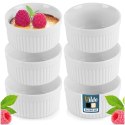 Miseczki do Zapiekania Pieczenia Ceramiczne Białe VILDE 260 ml 6 szt.