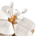 Miseczki na Przekąski Porcelanowe Białe Dekoracyjne WHITELINE 28,5 cm