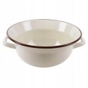 Miska 2,5 L Emaliowana Vintage Beżowa 26 cm Retro ORION