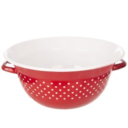 Miska Kuchenna Emaliowana Czerwona W Groszki 34 cm 9 L Tecka Orion