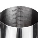 Mlecznik Dzbanek na Mleko Stalowy z Miarką ORION 580 ml