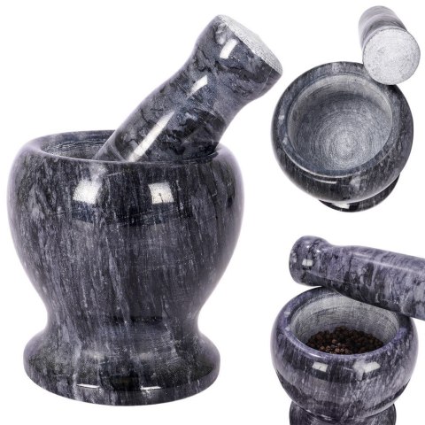 Moździerz do Tarcia Przypraw Granitowy 11 cm z Tłuczkiem VILDE