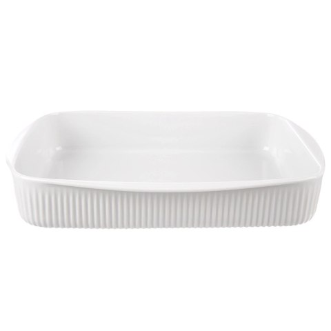 Naczynie Żaroodporne Porcelanowe Białe Solidne ORION 36,5x30x6 cm, 4 l