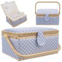 Niciarka Organizer na Nici Szpilki, Guziki Niebieska ORION 30 x 23 x 16 cm