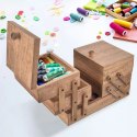 Niciarka Pojemnik Organizer na Nici Drewniana Pojemna ORION 30,5/71x18x21cm