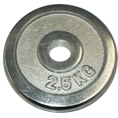 Obciążenie Talerz Chromowany do Gryfów Ćwiczeń KUBISPORT 2,5kg 25mm