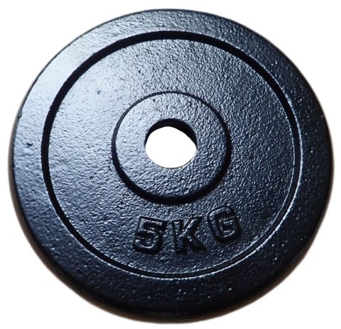 Obciążenie Talerz Żeliwny do Gryfów Ćwiczeń KUBISPORT 5 kg 25 mm
