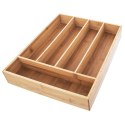 Organizer Wkład Pojemnik na Sztućce do Szuflady Bambusowy ORION 35x26 cm
