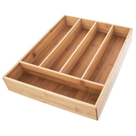 Organizer Wkład Pojemnik na Sztućce do Szuflady Bambusowy ORION 35x26 cm