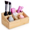 Organizer na Kosmetyki Bambusowy 17 x 10 x 8 cm ELEGANZA Siedem Przegródek