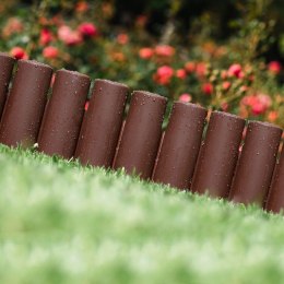 Palisada Obrzeże Ogrodowa Grafitowa Plastikowa Dekoracyjna VILDE 250 cm