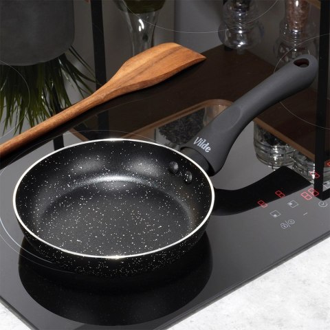 Patelnia Granitowa 16 cm Black Line Indukcja Gaz Non-stick VILDE