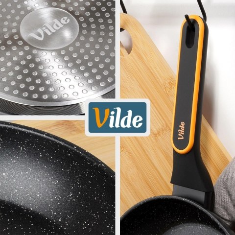 Patelnia Granitowa 24 cm Terruna Indukcja Gaz Non-stick VILDE