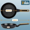 Patelnia Granitowa 24 cm Terruna Indukcja Gaz Non-stick VILDE