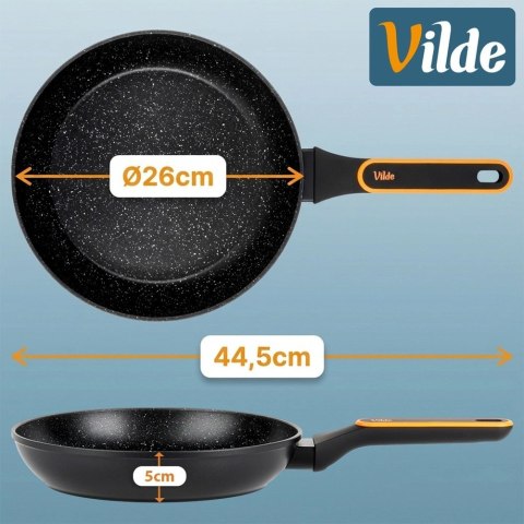 Patelnia Granitowa 26 cm Terruna Indukcja Gaz Non-stick VILDE