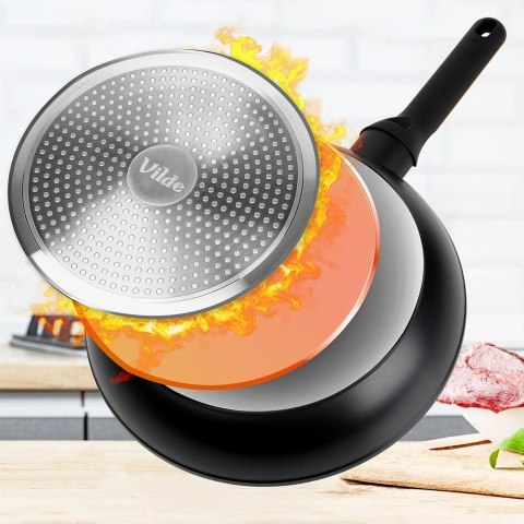 Patelnia Granitowa 28 cm Terruna Indukcja Gaz Non-stick VILDE