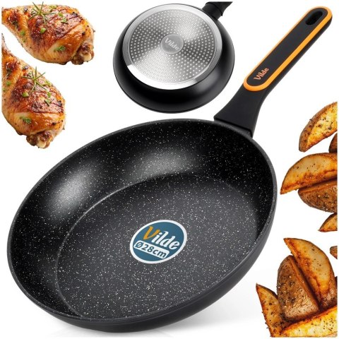 Patelnia Granitowa 28 cm Terruna Indukcja Gaz Non-stick VILDE