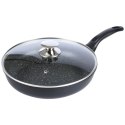 Patelnia Granitowa z Pokrywką 28 cm ORION Grande do Indukcji