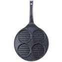 Patelnia do Burgerów Jajek Granitowa Grillowa 4 Otwory ORION 26,5 cm