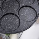 Patelnia do Jajek Granitowa 7 Otworów 26 cm VILDE Black&Wood Indukcja