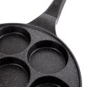 Patelnia do Jajek Granitowa Nieprzywierająca 7 Otworów ORION GRANDE 27 cm