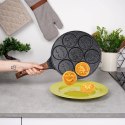 Patelnia do Jajek Placków Granitowa Nieprzywierająca 7 Otworów VILDE 26 cm