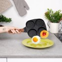 Patelnia do Jajek Placków Pancakes Granitowa 4 Otwory Solidna VILDE 19x19cm