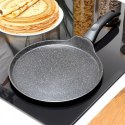 Patelnia do Naleśników Granitowa 26 cm VILDE Black Line Soft Touch