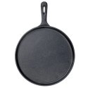 Patelnia do Naleśników Placków Pizzy Tortilli Żeliwna Solidna ORION 26 cm