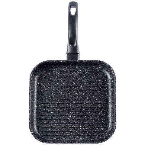Patelnia do grillowania granitowa kwadratowa GRANDE 26x26 cm
