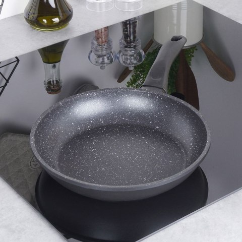 Patelnia Nieprzywierająca Granitowa na Indukcję Gaz do Smażenia ORION 24 cm