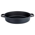 Patelnia Żeliwna Głęboka Gaz Indukcja Grill Solidna Trwała ORION 30 cm