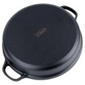 Patelnia Żeliwna Głęboka Gaz Indukcja Grill Solidna Trwała ORION 30 cm