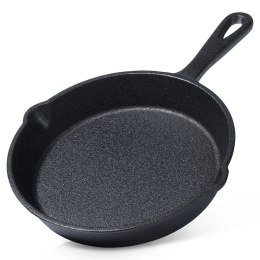 Patelnia Żeliwna Mała 15 cm VILDE Cast Line na Indukcję Grill