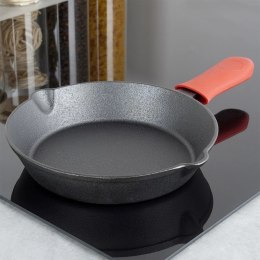 Patelnia na Gaz Indukcja Żeliwna z Nakładką Silikonową Solidna VILDE 20 cm