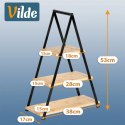 Patera 3-poziomowa Prostokątna Bambusowa 53 cm VILDE na Owoce