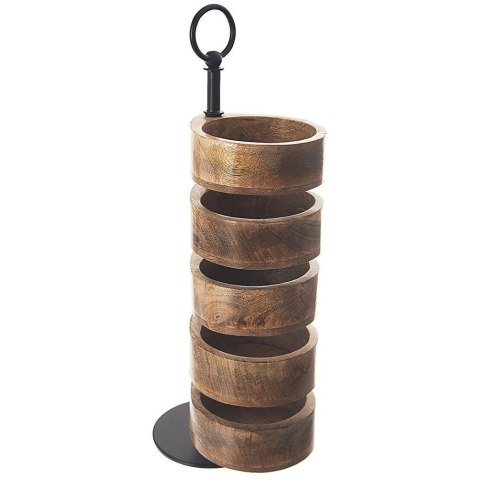 Patera 5-Poziomowa Piętrowa Drewniana Obrotowa ORION 18,5 x 12,5 x 44,5 cm