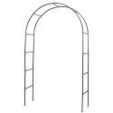 Pergola Ogrodowa Dekoracyjna Łuk Drabinka Metalowa Solidna VILDE 145x235 cm