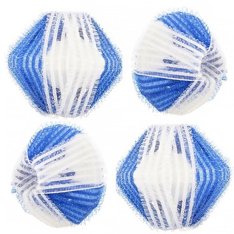 Piłki Kule Czyszczące do Prania Wielorazowe Rzep Zestaw 4 szt. ORION 5 cm