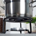 Podgrzewacz pod Dzbanek do Herbaty Kawy Metalowy Czarny Trwały VILDE 16,5cm